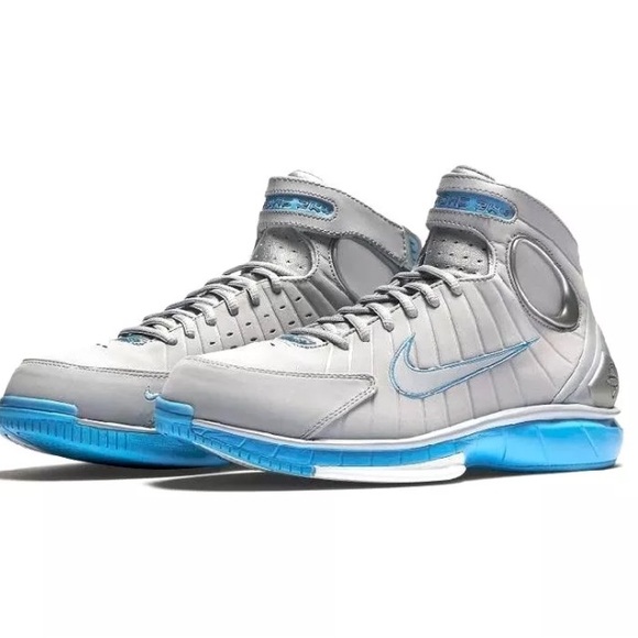 Nike Air Zoom Huarache 2K4 Wolf Grey Varsity Blue - Picture 2 of 7